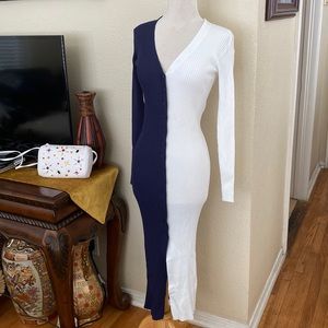 Staud shoko dress size small blue NWT